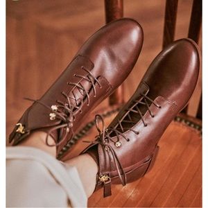 Sezane Eugenie Chocolate Brown Boots